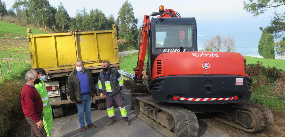 Comienza la mejora de la carretera de Caión