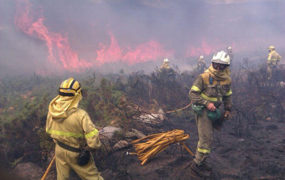 Toman declaración a una mujer por un incendio que afectó a 1,5 hectáreas de arbolado en Mazaricos