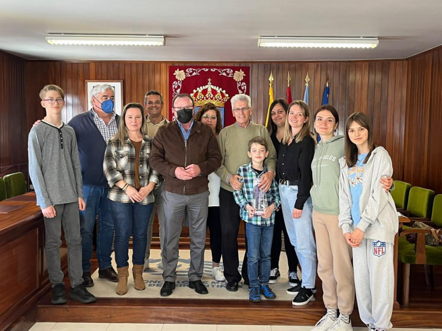 Dos familias de Ucrania inician una nueva vida gracias a la solidaridad de los malpicáns