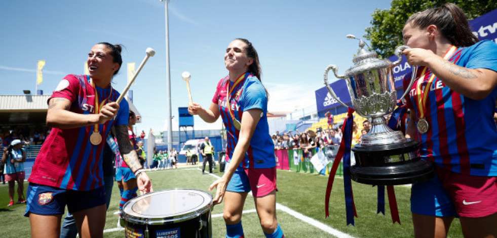 El Barcelona gana la Copa de la Reina y completa el triplete nacional