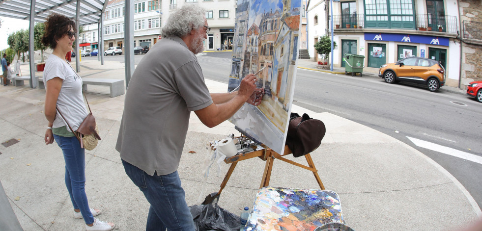 Un centenar de artistas en el certamen de pintura Álvarez de Soutomaior en Ponteceso