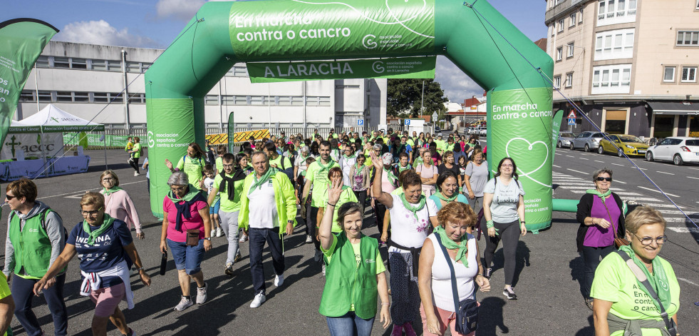 Marcha contra el cáncer en A Laracha