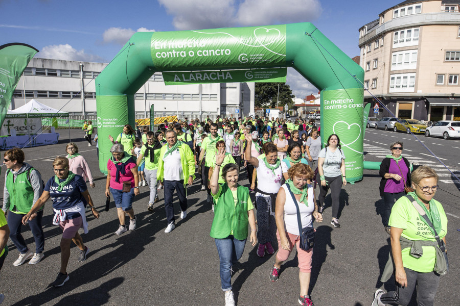 Marcha contra el cáncer en A Laracha