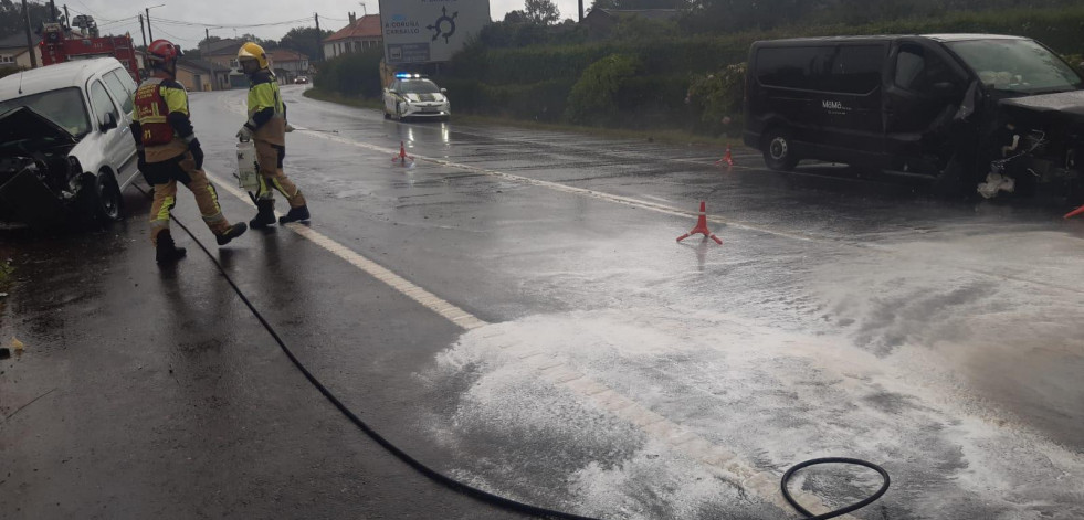 Un menor excarcelado en un accidente en A Laracha