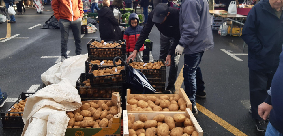 Las patatas de Coristanco y los quesos de Lestón, productos destacados en Paiosaco