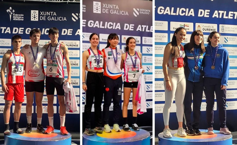 Tres medallas para la Atl. A Silva y 1 para la AD Fogar en el Autonómico Sub-20 de atletismo