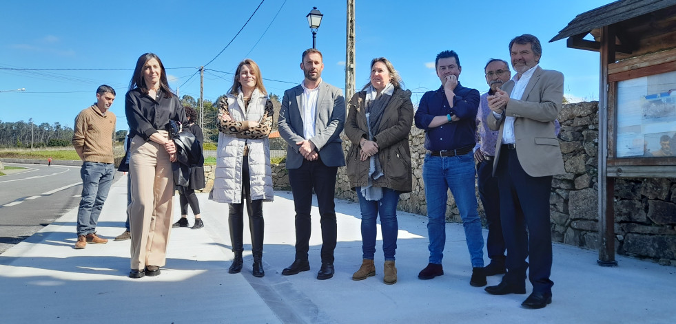 Finaliza la ejecución de la senda peatonal  que une Xornes con la iglesia de San Xoán