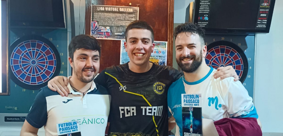 El torneo de futbolín en la cervecería Norte de Paiosaco ya tiene a los ganadores