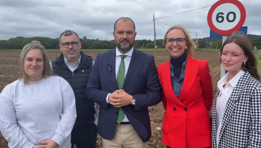 Los socialistas propondrán en  la Diputación la ampliación de  la carretera de A Laracha a Caión