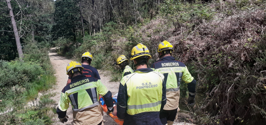 Evacuada una senderista herida en Cabana