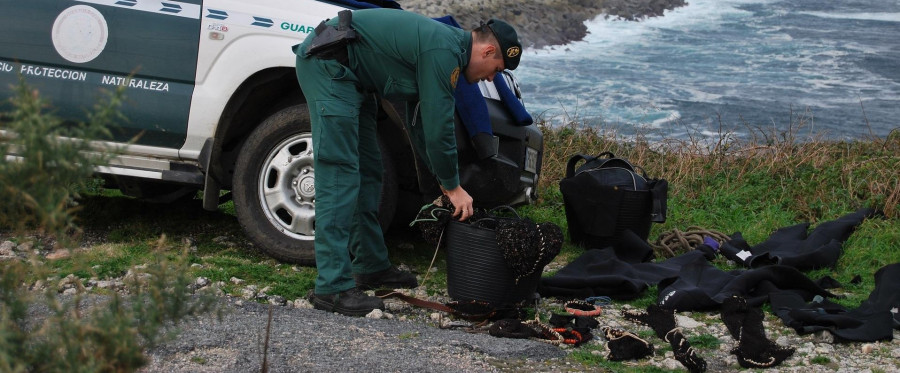 Incautan a un vecino de Camariñas más de 60 kilos de pescado capturado de forma ilegal