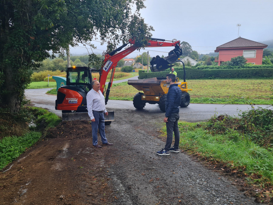 A Laracha continúa las obras de mejora de la red viaria