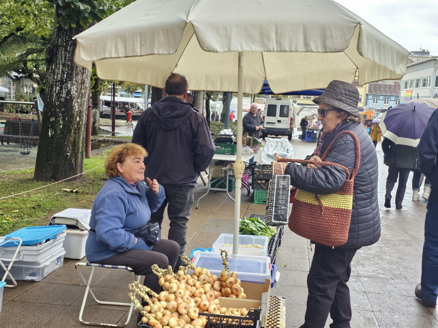 Animado mercado en Carballo