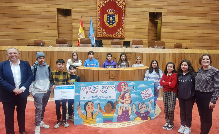 A Laracha, presente en el XI Foro Infantil Unicef-Parlamento de Galicia