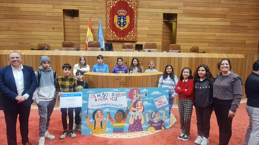 A Laracha, presente en el XI Foro Infantil Unicef-Parlamento de Galicia