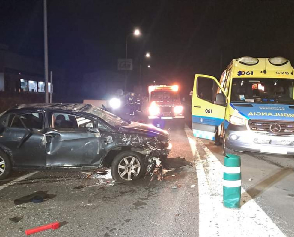 Accidente con herido grave en Cee