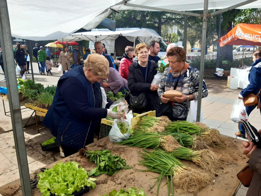 La patata nueva de Cartagena amplía la oferta de la feria de Carballo a precios más asequibles