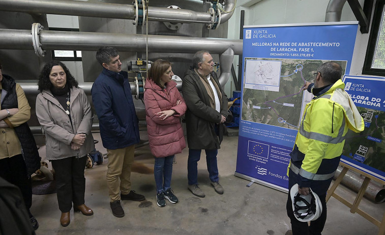 La Xunta concluirá en verano las obras de  mejora del abastecimiento larachés