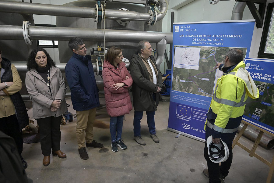 La Xunta concluirá en verano las obras de  mejora del abastecimiento larachés