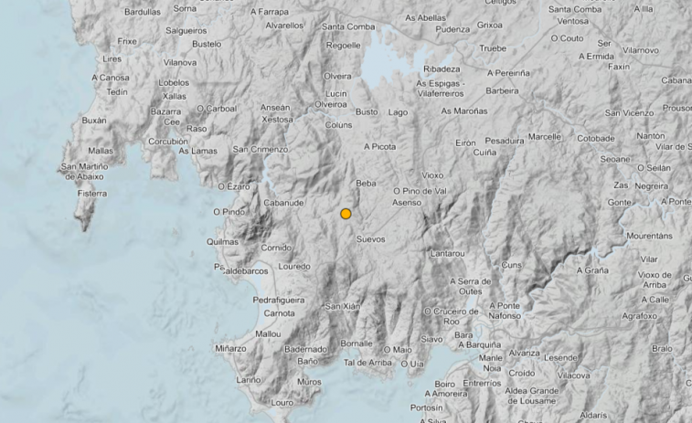 Mazaricos registra un pequeño terremoto este viernes