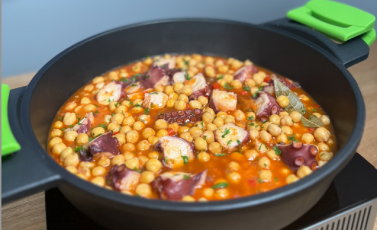 La receta de la semana: potaje de garbanzos con pulpo, por Marcos Serén