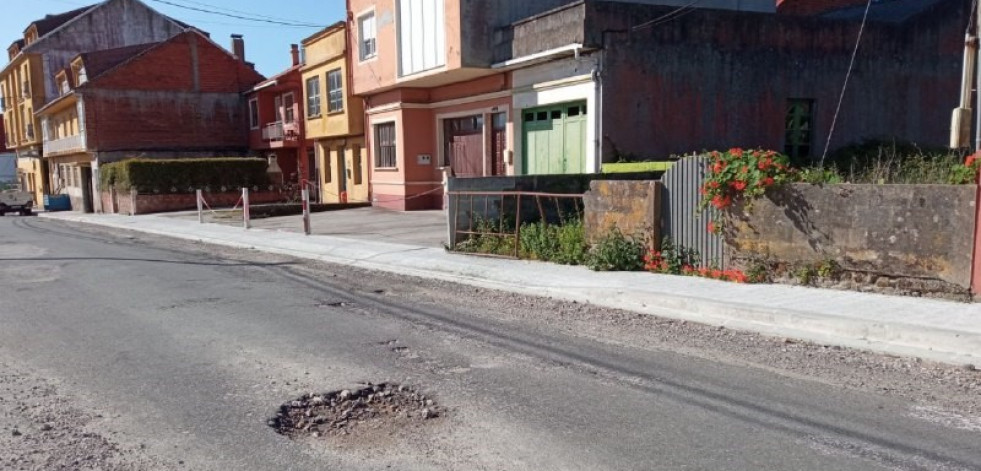 Cierre de la carretera do Vilán para finalizar los trabajos de pavimentación