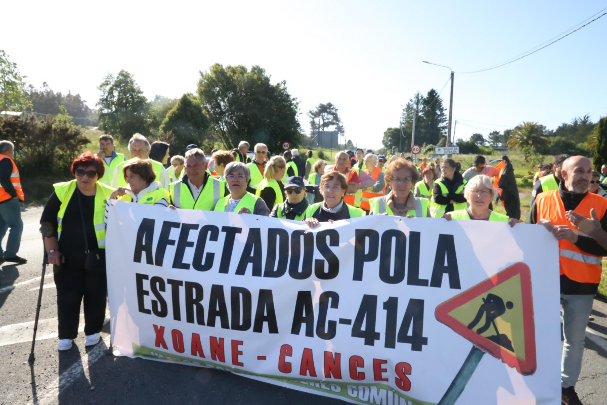 Protesta de los vecinos de Xoane y Cances