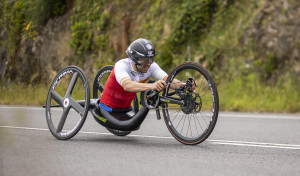 Las imágenes del ciclismo paralímpicos en A Laracha