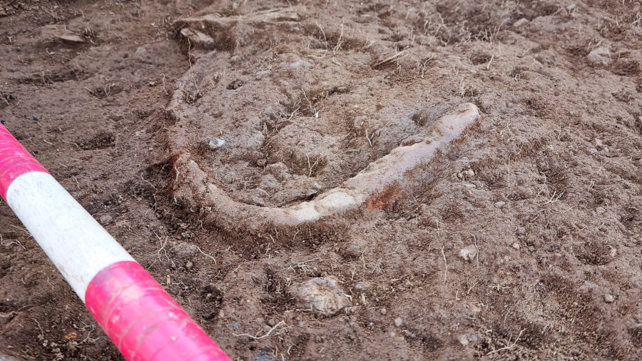 Espectacular hallazgo en el Castro das Barreiras: una hoz de 2.200 años de antigüedad