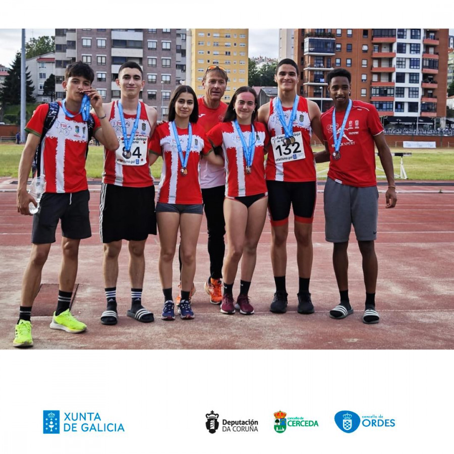 El Atlética  A Silva-Ordes  brilla en  los campeonatos gallegos sub-18