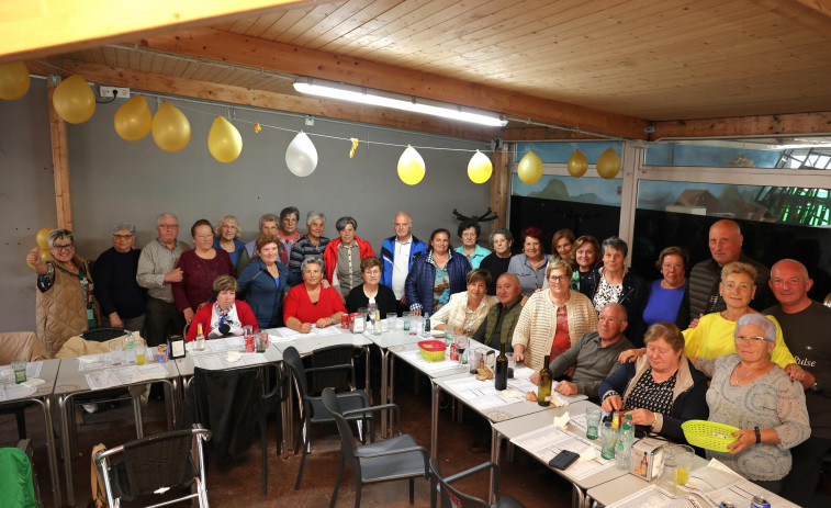 Celebrando el fin de curso de gimnasia en Coristanco