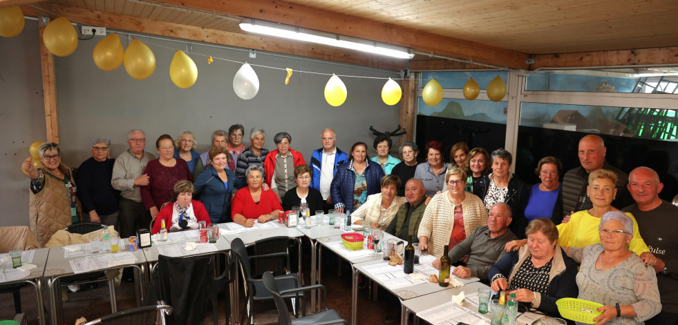 Celebrando el fin de curso de gimnasia en Coristanco