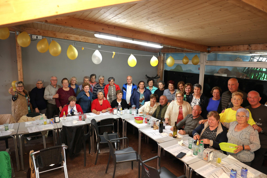 Celebrando el fin de curso de gimnasia en Coristanco