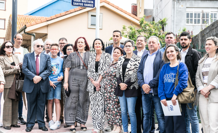 El exalcalde Juan Bautista Santos Ramos ya tiene una calle con su nombre en Camariñas