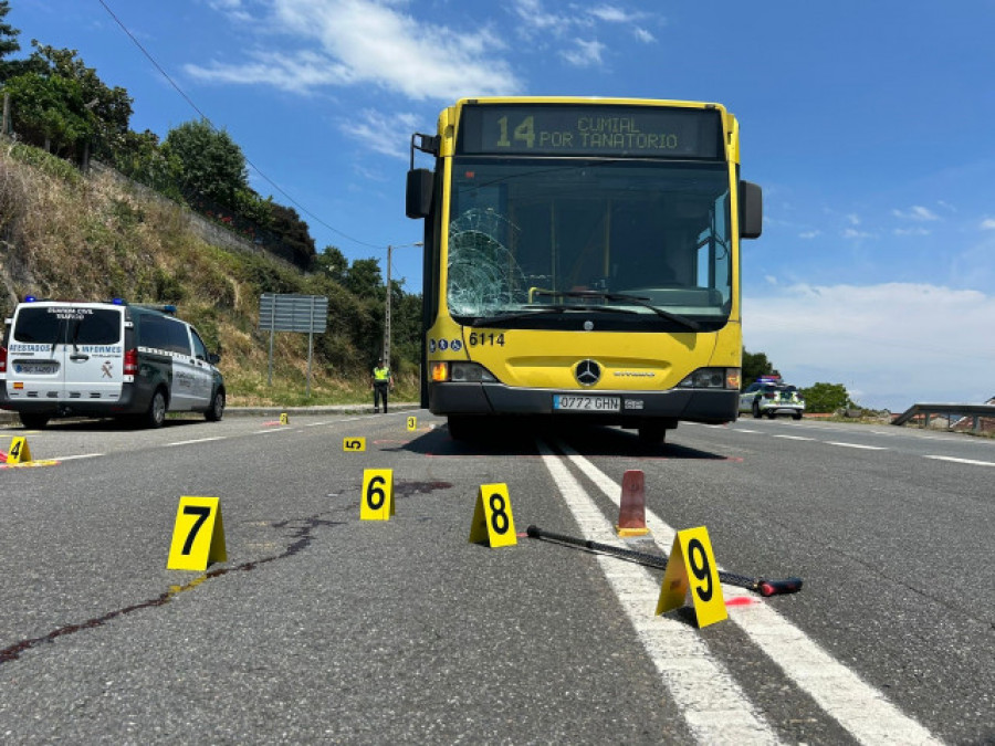 Muere una mujer en Ourense atropellada por un autobús urbano