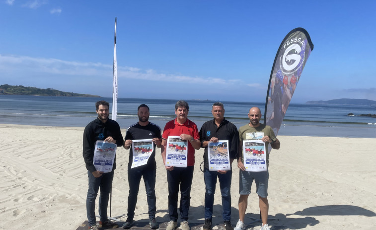 La playa de O Ézaro acoge el campeonato gallego de base de salvamento y socorrismo