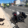 Accidente de moto en Carballo