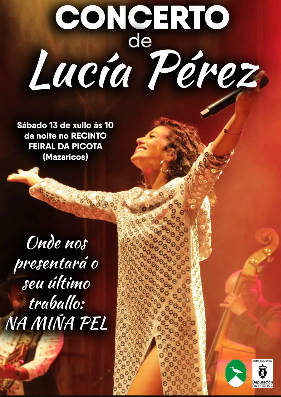 La cantante Lucía Pérez, el sábado en A Picota