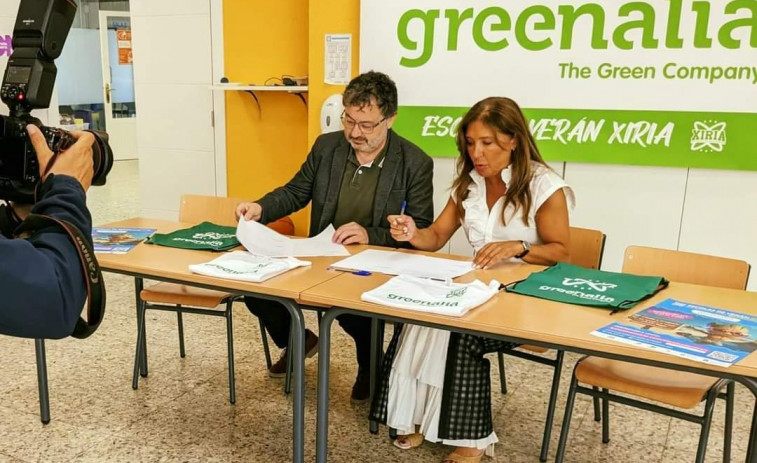 Convenio entre Balonmán Xiria y Greenalia