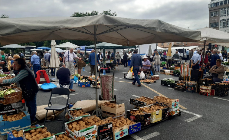 La patata manda en Paiosaco, en un domingo de feria con destacada animación en Baio y Cee