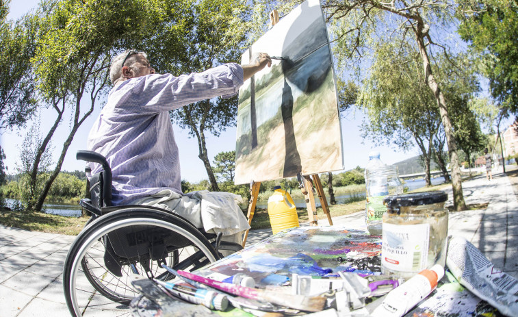 Ponteceso vuelve a ser un gran museo al aire libre con su certamen de pintura