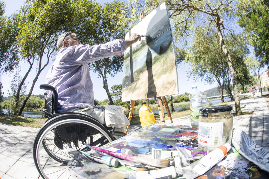 Ponteceso vuelve a ser un gran museo al aire libre con su certamen de pintura