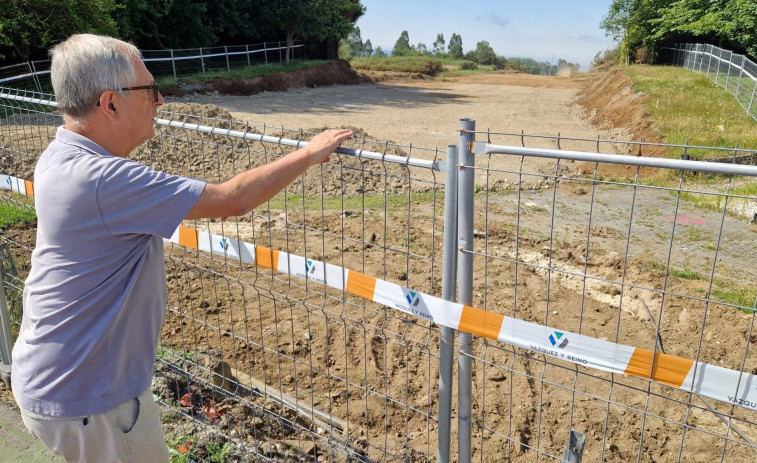 Avanzan las obras de la nueva vía que prestará servicio al polígono de Carballo