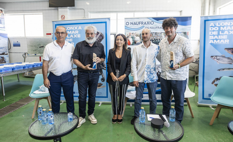 Carlos Blanco y Touriñán, embajadores de los pescados y mariscos de Laxe