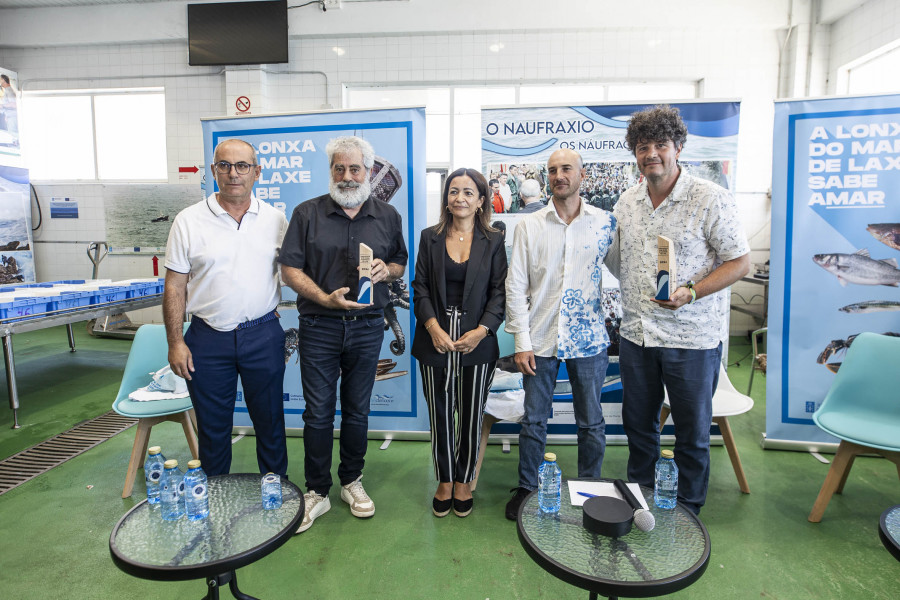 Carlos Blanco y Touriñán, embajadores de los pescados y mariscos de Laxe