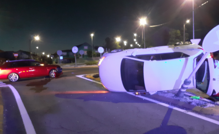 Cinco heridos en Mazaricos tras chocar dos coches