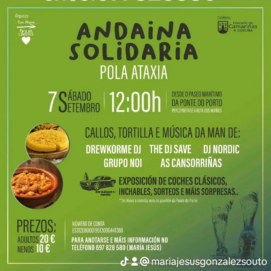 Andaina solidaria por la ataxia en Ponte do Porto