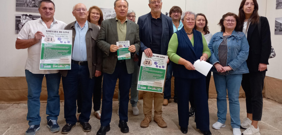 El pasado y el futuro del lino, a debate en las Torres do Allo