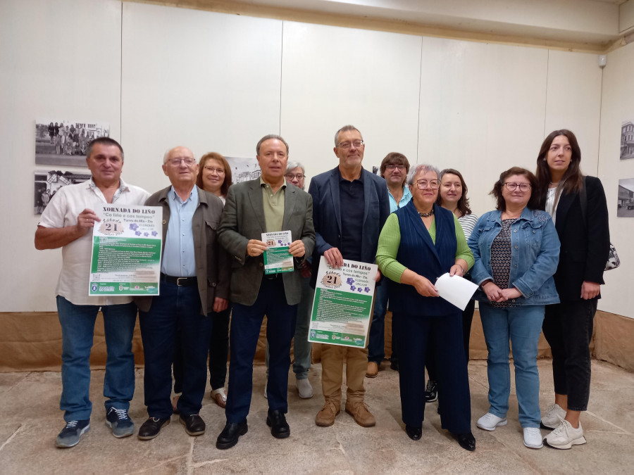 El pasado y el futuro del lino, a debate en las Torres do Allo