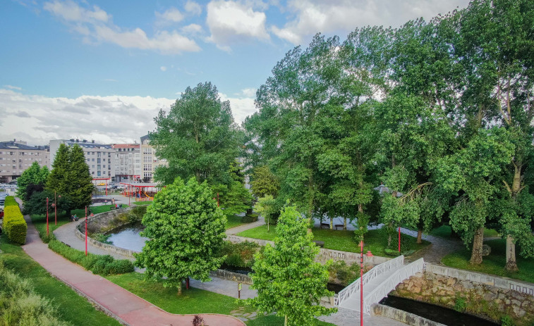 Carballo quiere convertir el Parque do Anllóns en un ejemplo de xerojardinería